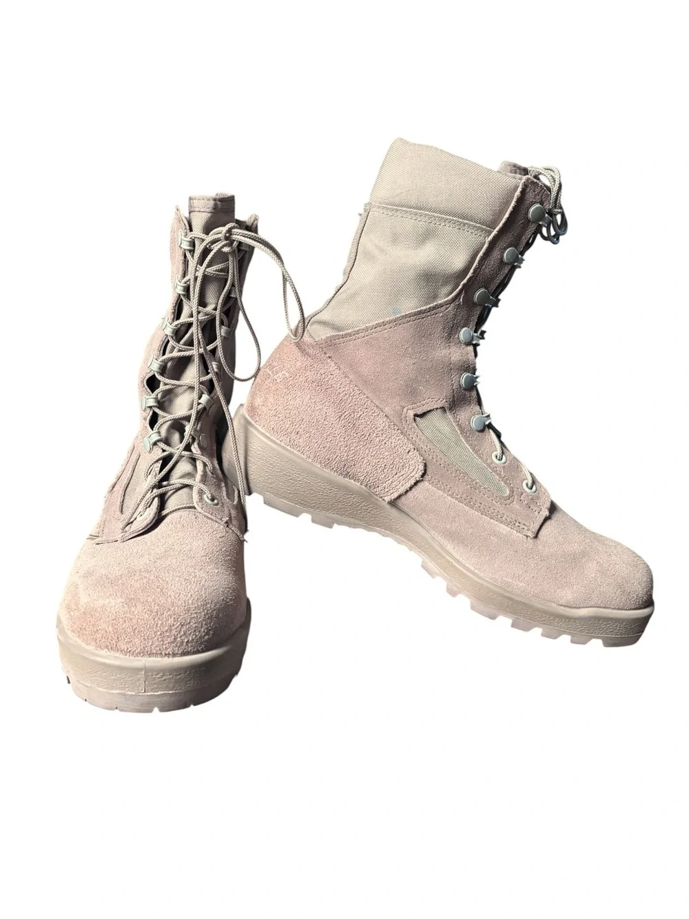 Rugged Belleville 390DES Unisex Desert Tan Military Combat Boots | Size 10